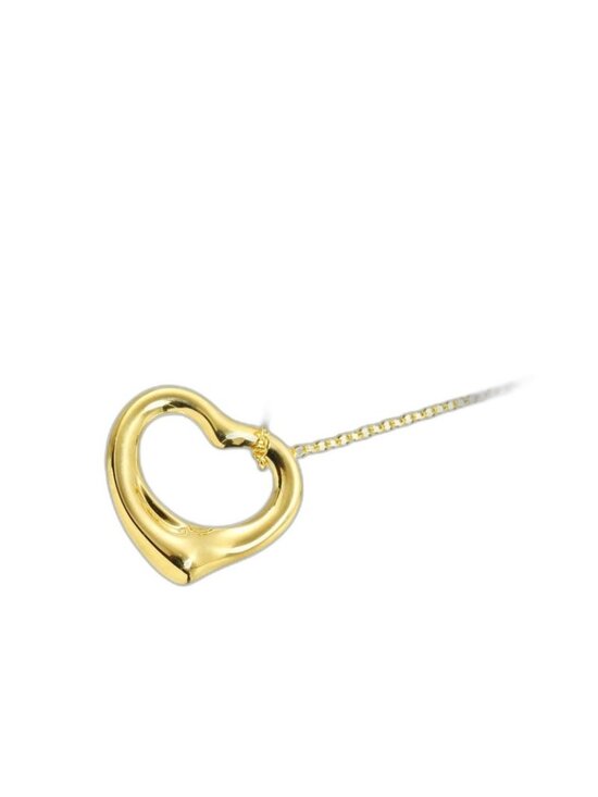Tiffany & Co. Jewelry - Tiffany & Co Open Heart Width 15.7 mm Necklace 40 cm 18k YG Yellow Gold